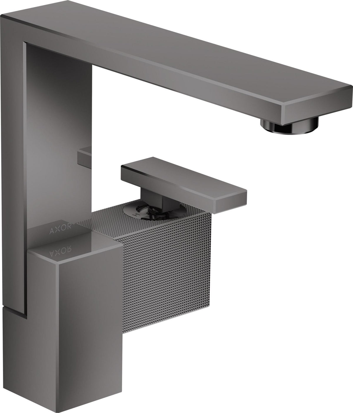 AXOR Edge Waschtischmischer 190 Diamantschliff chrom von Hansgrohe – Einhebelmischer mit Push-Open