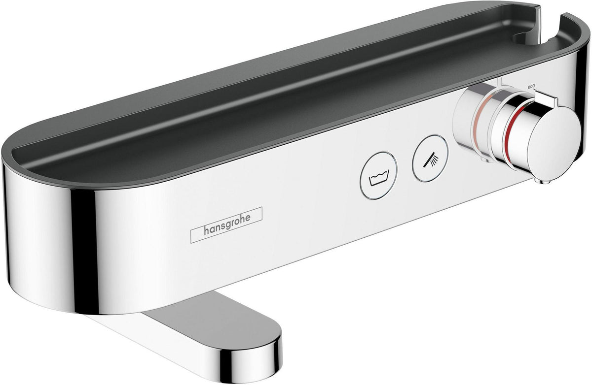 HANSGROHE ShowerTablet Select 400 Wannenthermostat Aufputz DN 15 Chrom mit schwenkbarem Wannenauslauf