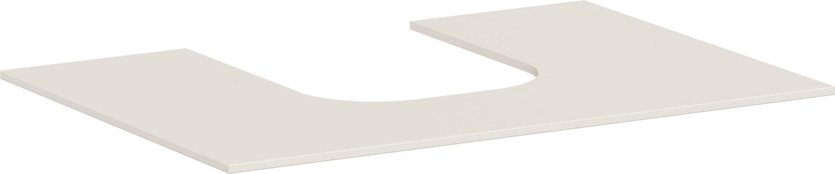 Hansgrohe Xevolos E Konsole 780x550mm mattweiß mit mittigem Ausschnitt für Aufsatzwaschtisch