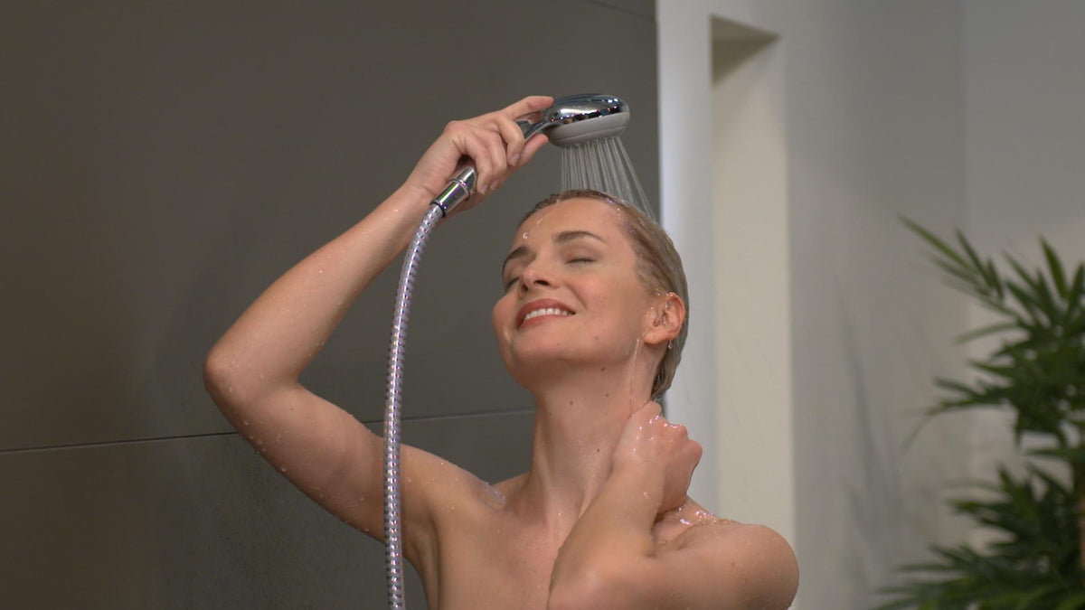 HANSGROHE HG Handbrause CROMETTA 85 MONO DN 15 chrom – 1 Strahlart, QuickClean Antikalk
