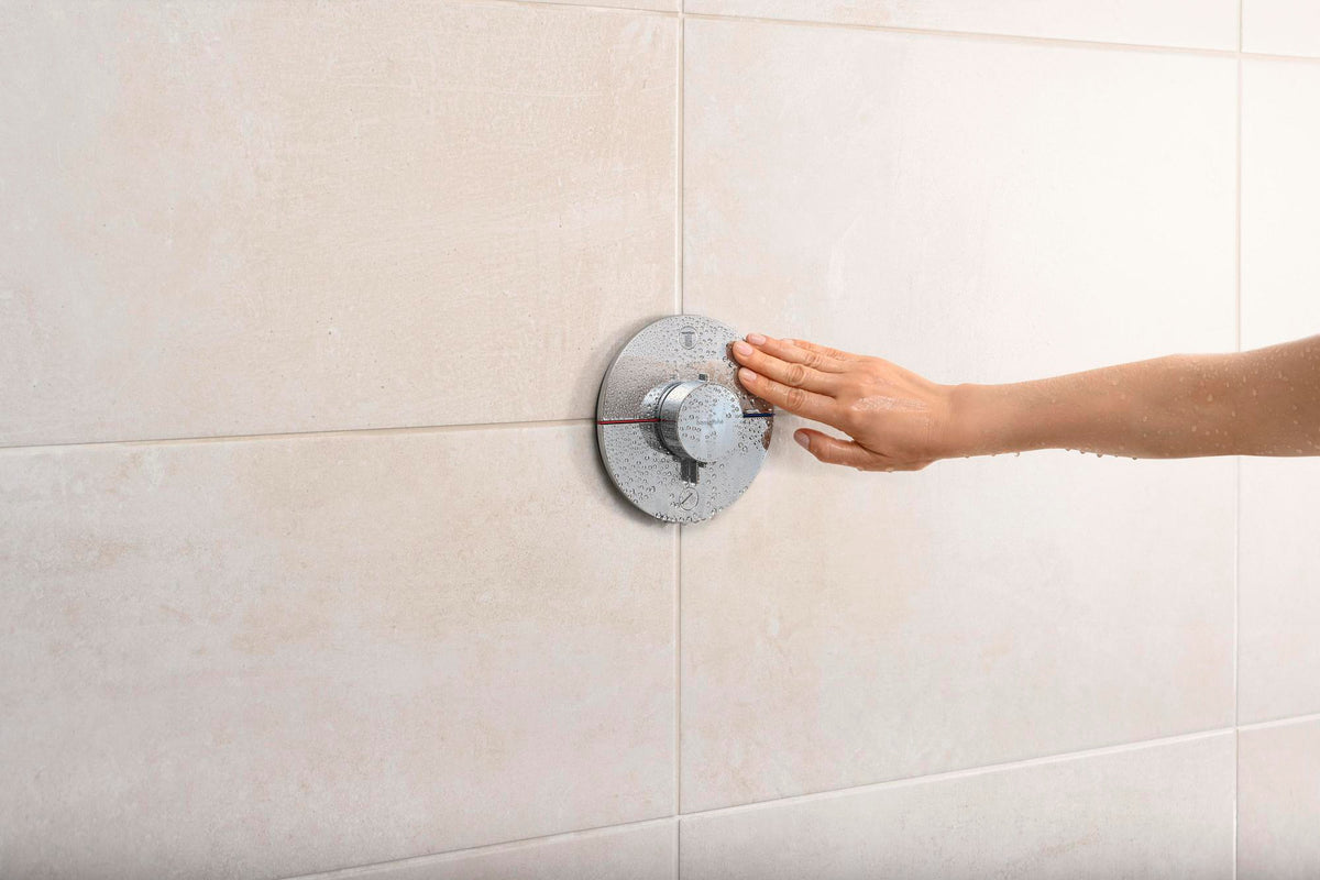 HANSGROHE ShowerSelect Comfort S Thermostat Fertigmontageset Unterputz Chrom für 2 Verbraucher