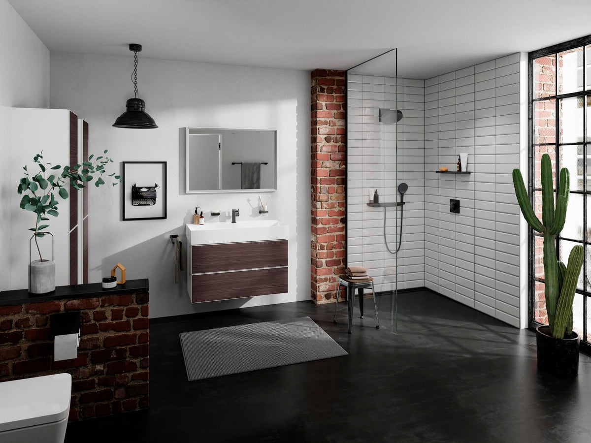 HANSGROHE HG Handbrause Rainfinity 130 3jet Chrom – 3 Strahlarten, QuickClean, Select-Taste