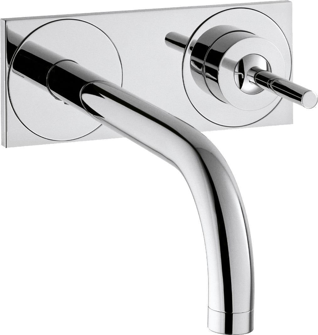 AXOR Uno² Einhebel-Waschtischmischer DN 15 Unterputz mit 225 mm Auslauf und Ablaufgarnitur in Chrom