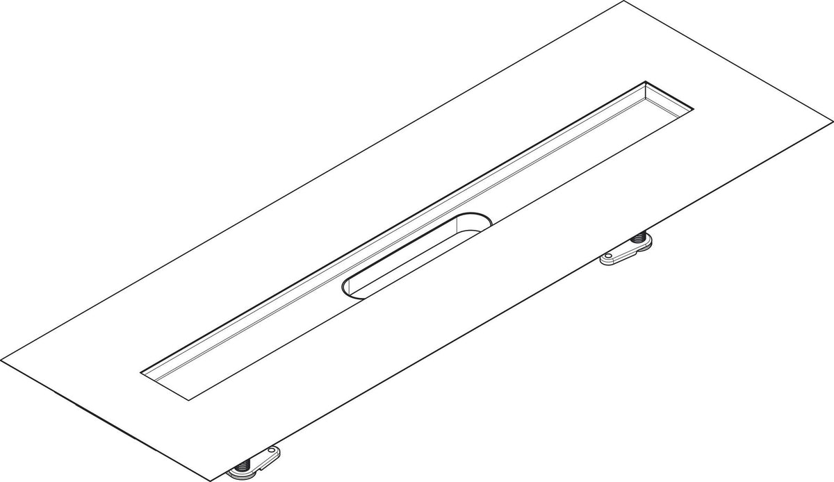 HANSGROHE Installationsset uBox universal für Duschrinnen Fertigsets 600 mm – vormontiertes Dichtvlies & Stellfüße