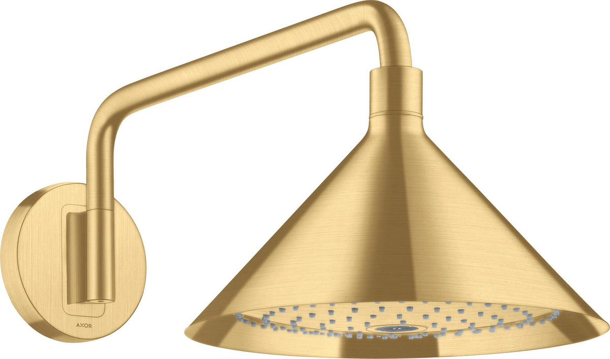 AXOR Kopfbrause 240 2jet von Hansgrohe – 279 mm, Chrom, 2 Strahlarten, Wandmontage