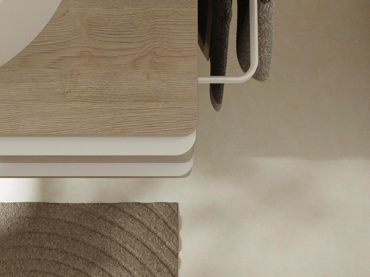 HANSGROHE Xelu Q Waschtischunterschrank 1360 mm weiß hochglanz, 4 Schubkästen, Griffleiste chrom
