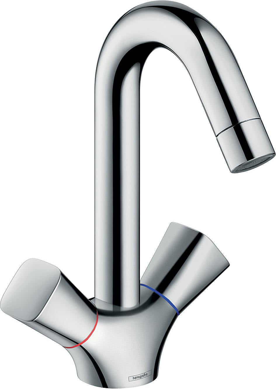 HANSGROHE Logis 2-Griff-Waschtischmischer DN 15 chrom – ComfortZone 150, 5 l/min