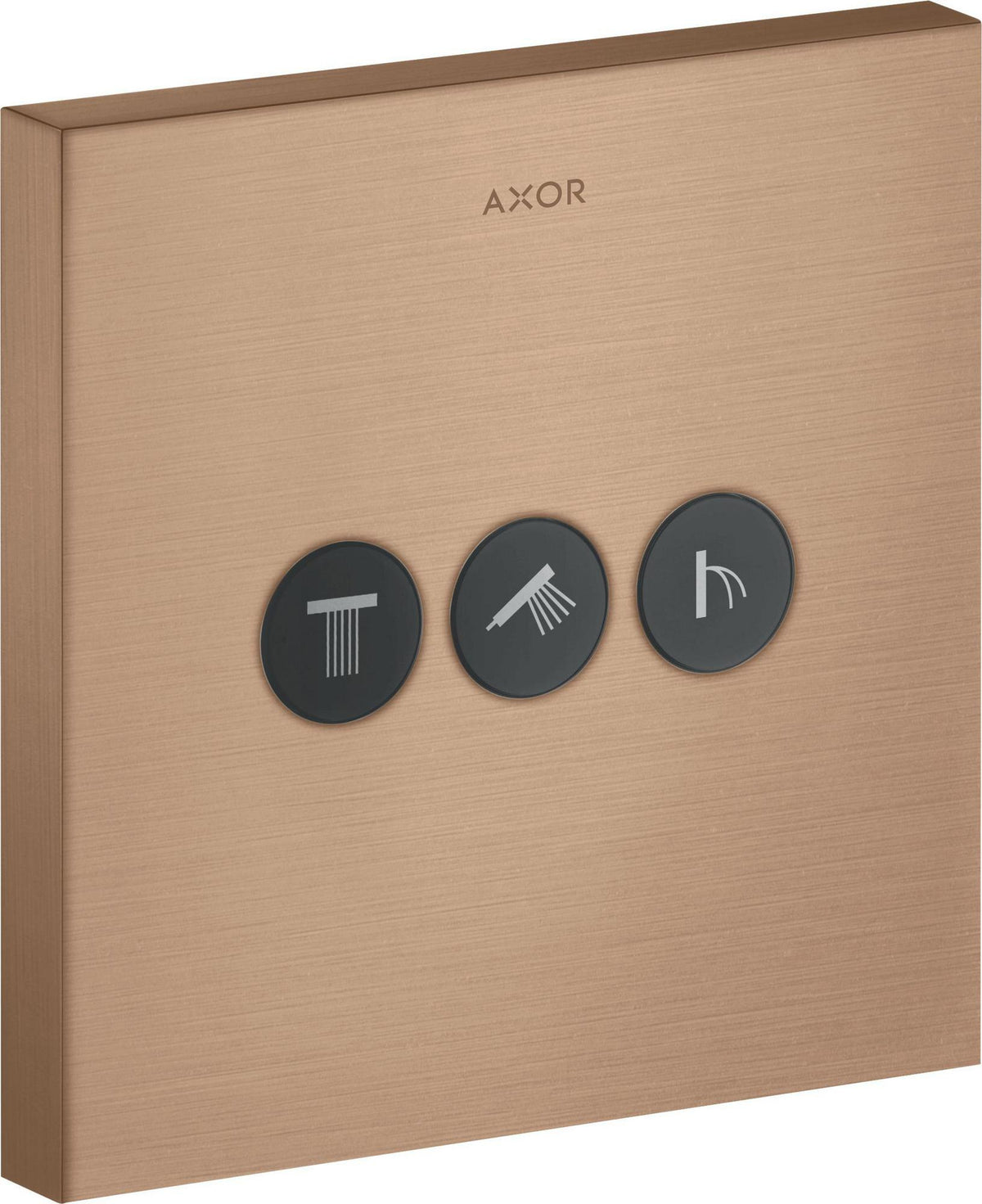 AXOR ShowerSelect Square UP Ventil für 3 Verbraucher – chrom, Select-Button, eckig