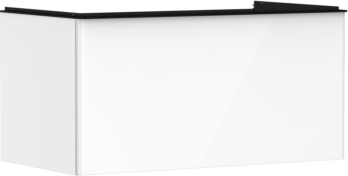 HANSGROHE Xelu Q Waschtischunterschrank 980 mm weiß hochglanz mit SoftClose und Inneneinteilung