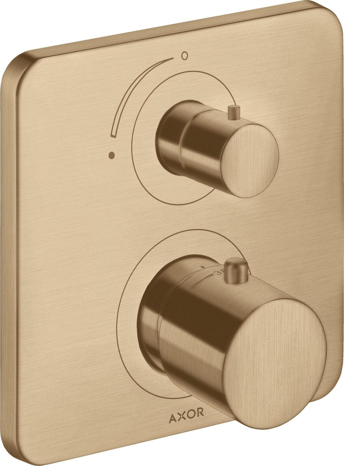 AXOR Citterio M Unterputz-Thermostat mit Abstellventil, chrom – 1 Verbraucher