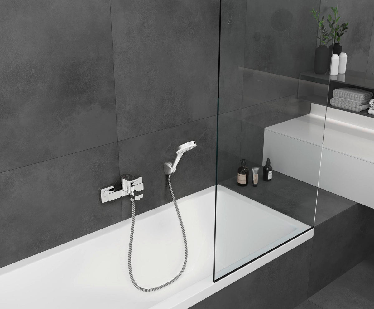 HANSGROHE Brauseset VERNIS Blend Vario/Porter Chrom – Handbrause mit 2 Strahlarten & 1600 mm Schlauch