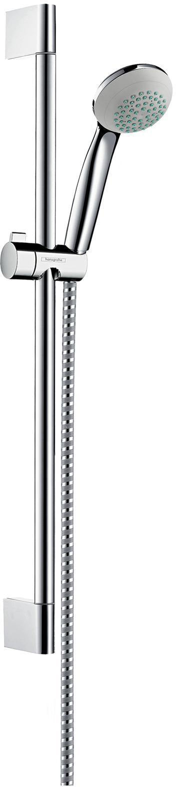 HANSGROHE Brauseset Crometta 85 Mono – Brausestange Unica 650 mm, Chrom, QuickClean