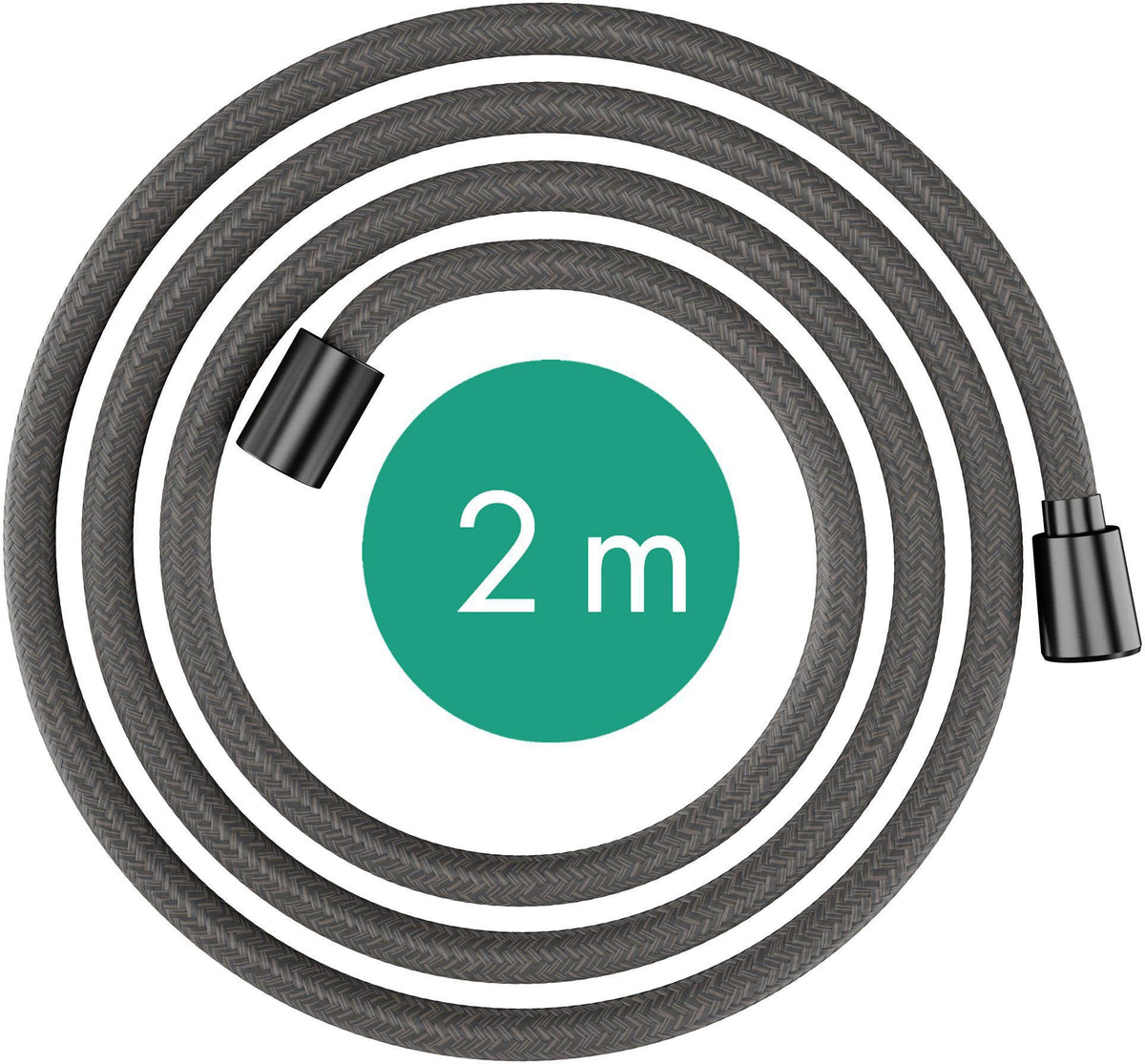 HANSGROHE Designflex Textilbrauseschlauch 200 cm Chrom – drehwirbelfest & recycelt