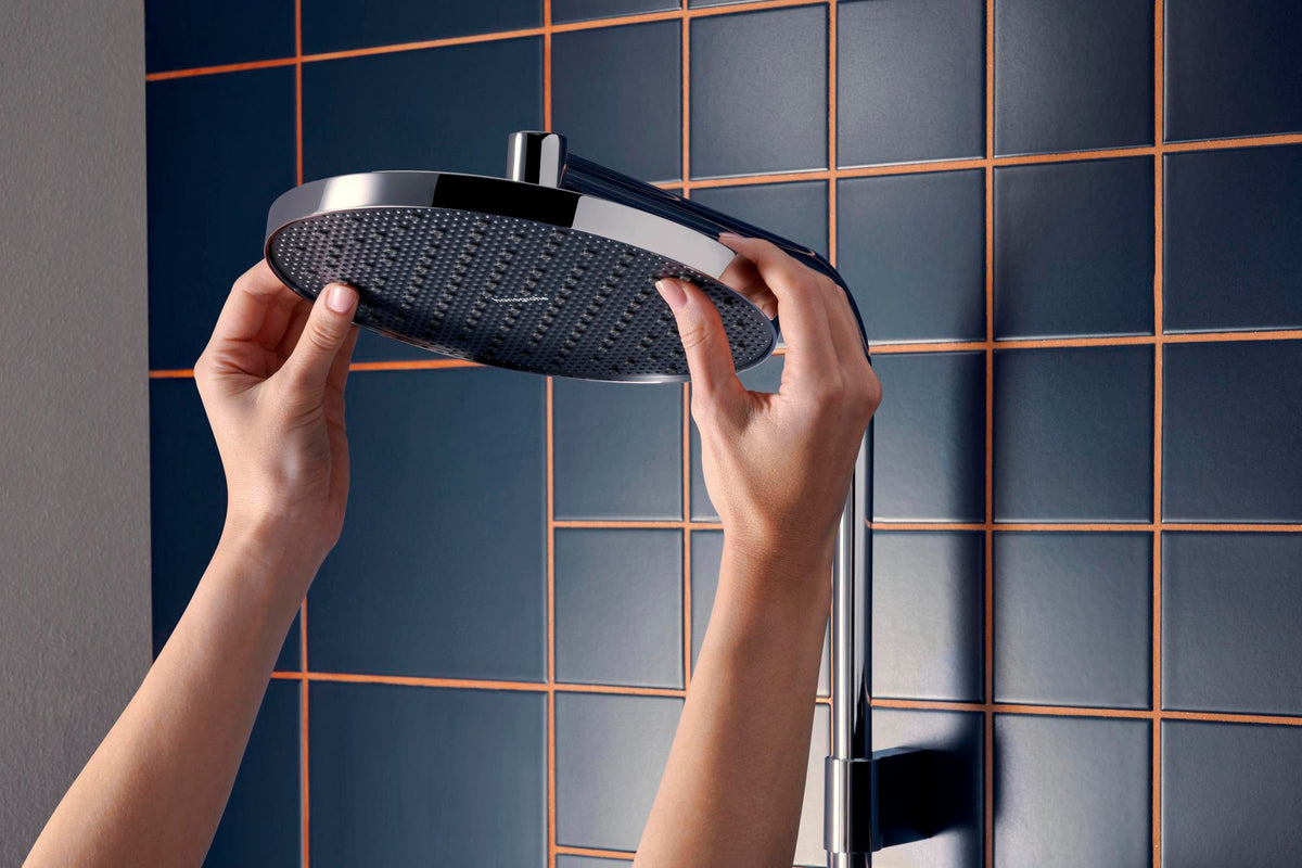 HANSGROHE Activera S Showerpipe 240 1jet EcoSmart Reno Varia chrom – Duschsystem mit Kopf- und Handbrause