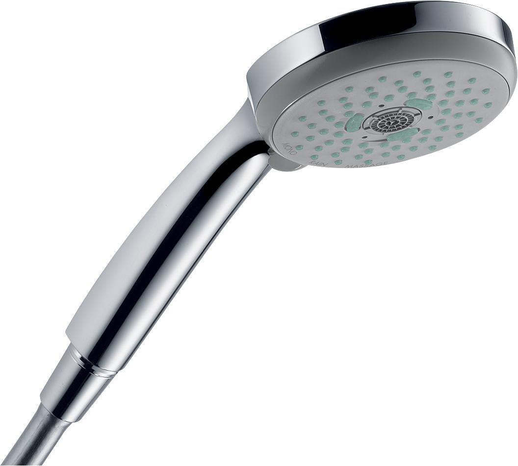 Hansgrohe Handbrause Croma 100 Multi DN 15 satinox – 3 Strahlarten & QuickClean
