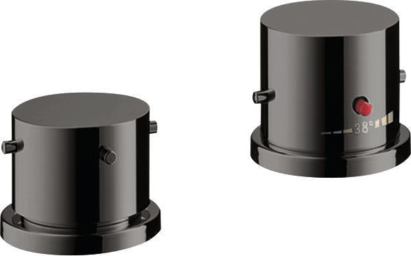 AXOR STARCK 2-Loch-Wannenrandarmatur mit Thermostat, Chrom – DN 15, 2 Verbraucher