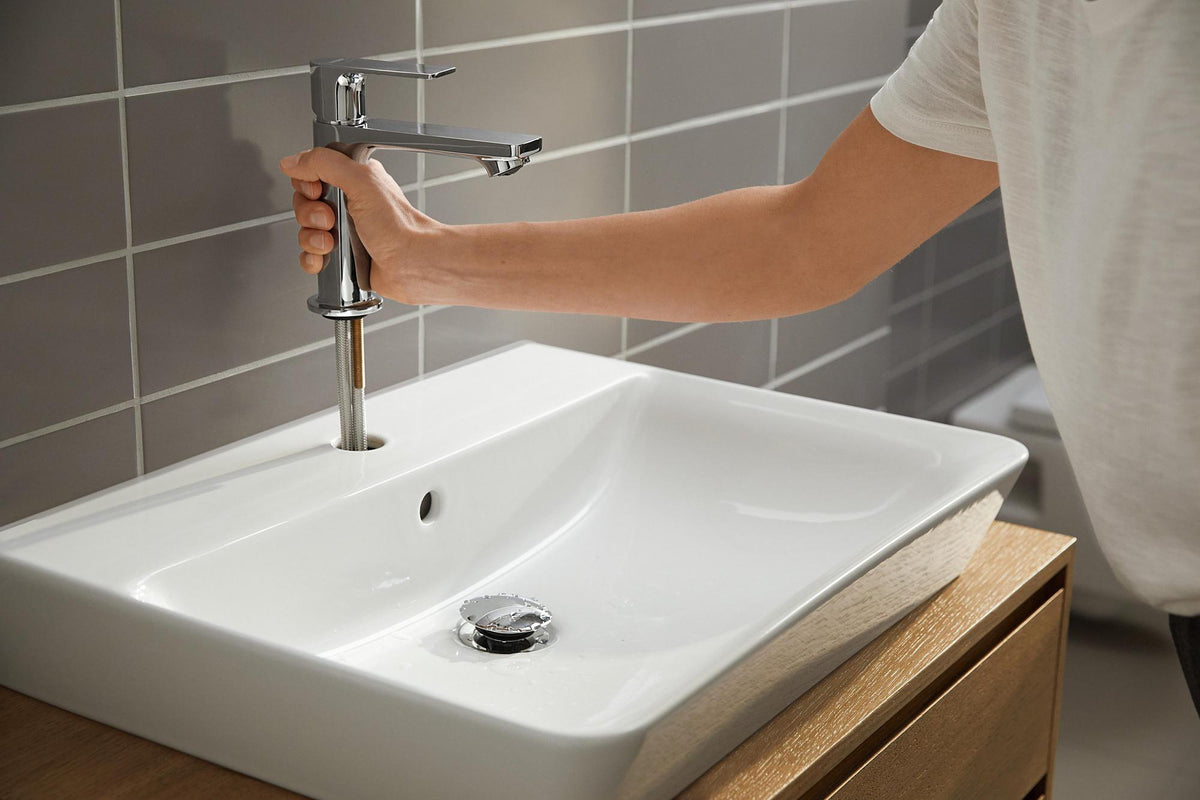 HANSGROHE Rebris E 110 Einhebel-Waschtischmischer CoolStart ohne Ablaufgarnitur mattschwarz