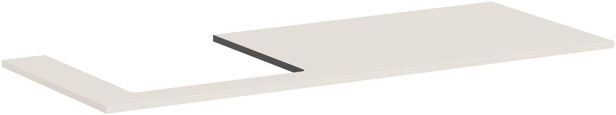 HANSGROHE Xilesa E Konsole 1375 mm Eiche mit Ausschnitt links für Aufsatzwaschtisch