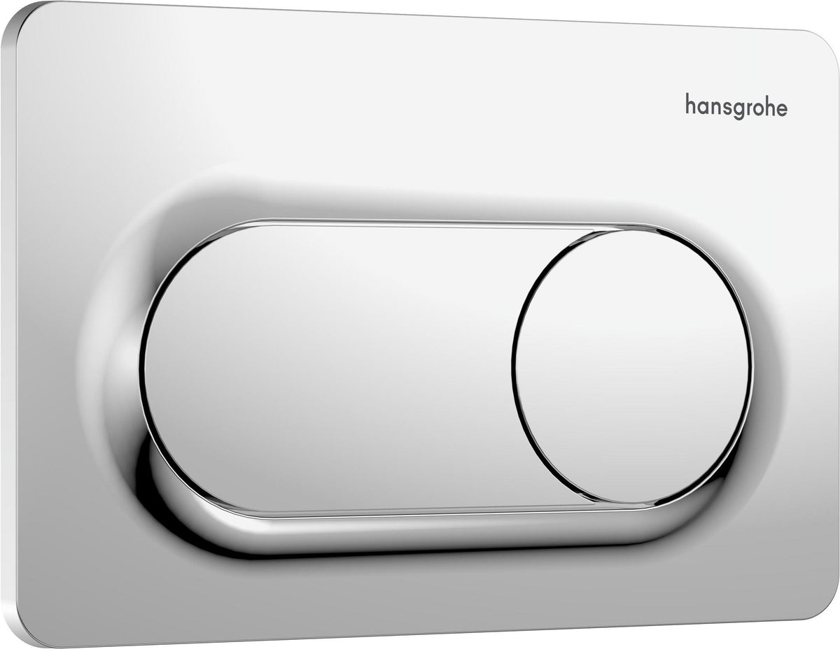 HANSGROHE iFrame Original S Betätigungsplatte – 2-Mengen-Spülung, Chrom, mechanisch