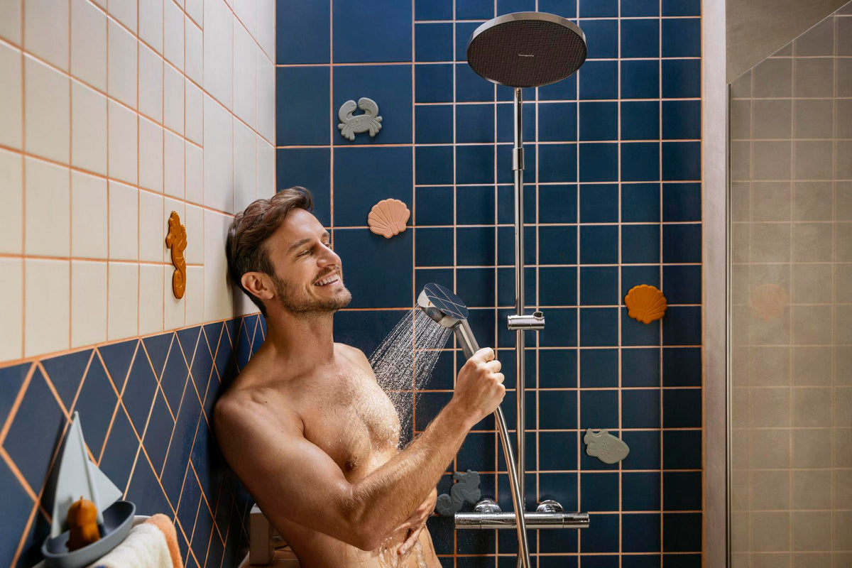 Hansgrohe Activera S Showerpipe 240 1jet EcoSmart mit Ecostat Fine Thermostat, Chrom