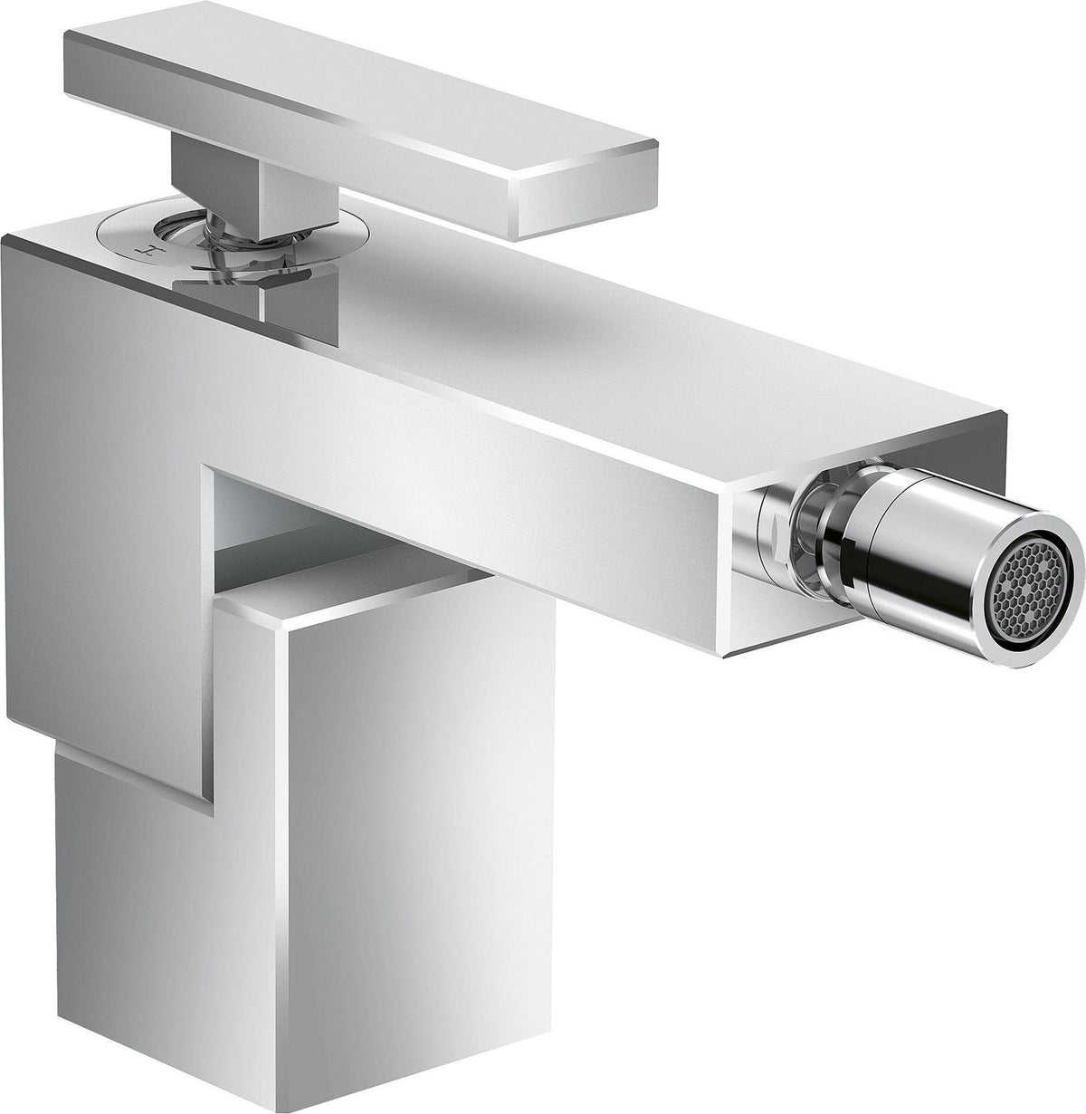 AXOR Edge Einhebel-Bidetmischer Chrom mit Push-Open Ablaufgarnitur