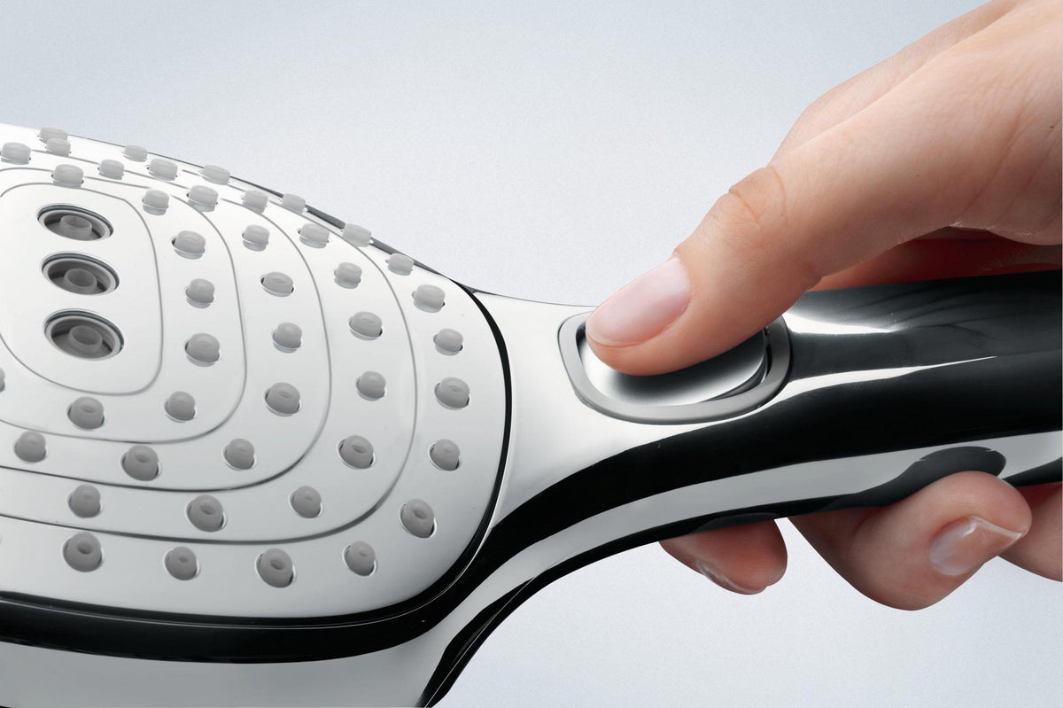 HANSGROHE Raindance Select E 120 3jet Handbrause mit Select-Taste und QuickClean in Chrom