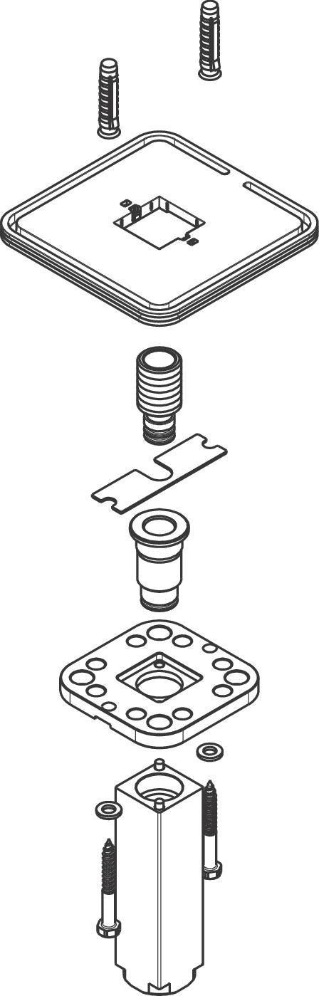 AXOR STARCK Brausearm für Deckenmontage, Kopfbrause, Chrom – Hansgrohe