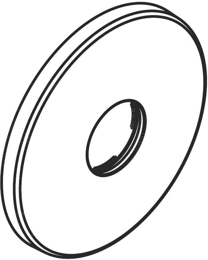 AXOR Montreux Rosette für Wannenarmatur/Brause AP – Ø 65 mm, Chrom