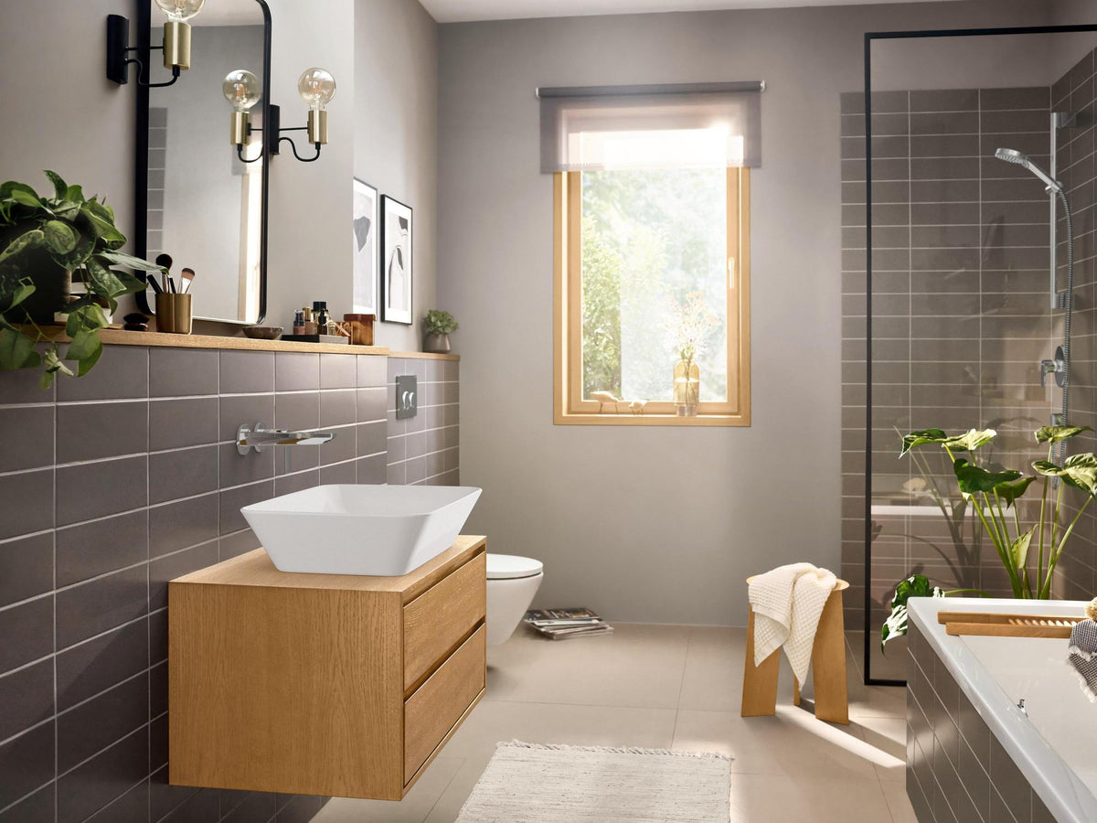 HANSGROHE Rebris E 2-Loch Einhebel-Waschtischmischer Unterputz, chrom, Wandmontage