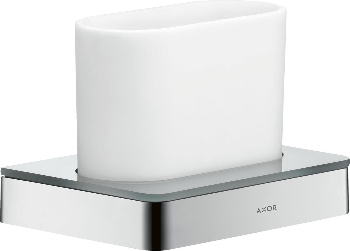 AXOR Universal Softsquare Zahnputzbecher Wandmontage Chrom von Hansgrohe
