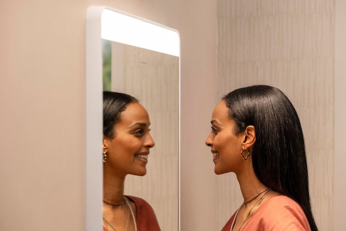 Hansgrohe Xarita Lite Q Spiegel 360 mm mit horizontaler LED-Beleuchtung, mattschwarz