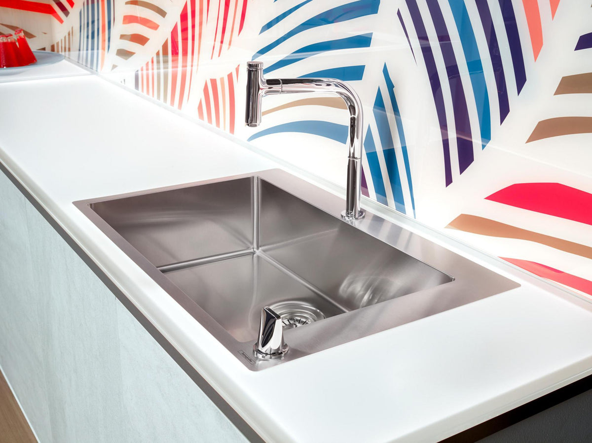 HANSGROHE HG Spülencombi SELECT 660 C71-F660-08 chrom – Einbauspüle mit Einhebel-Küchenmischer und sBox