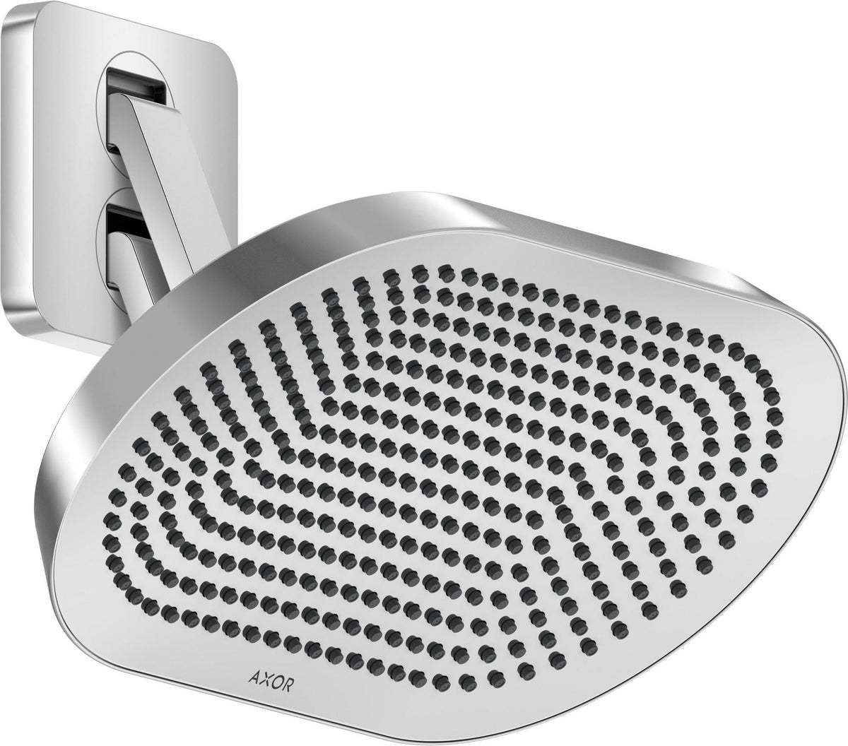 AXOR ShowerSphere 2jet Kopfbrause 370x220 mm mit beweglichem Brausearm – PowderRain & Rain Strahl
