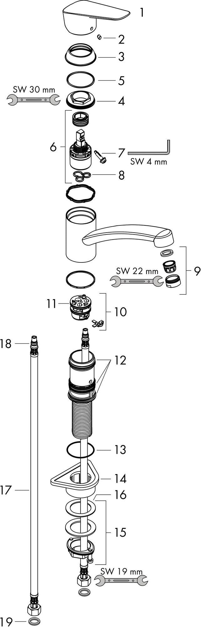 HANSGROHE Logis M31 Einhebel-Spültischmischer 160 CoolStart Eco Chrom