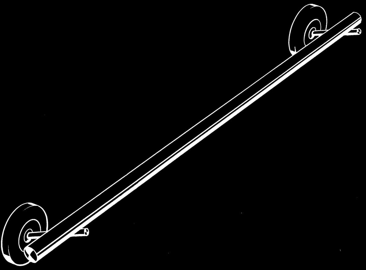 AXOR Starck Badetuchhalter 930 mm in Brushed Gold Optic – Wandmontage, Metall, verdeckte Befestigung