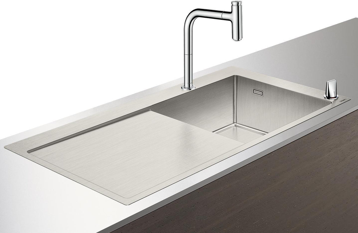 HANSGROHE Spülencombi SELECT 450 mit Abtropffläche C71-F450-07 chrom