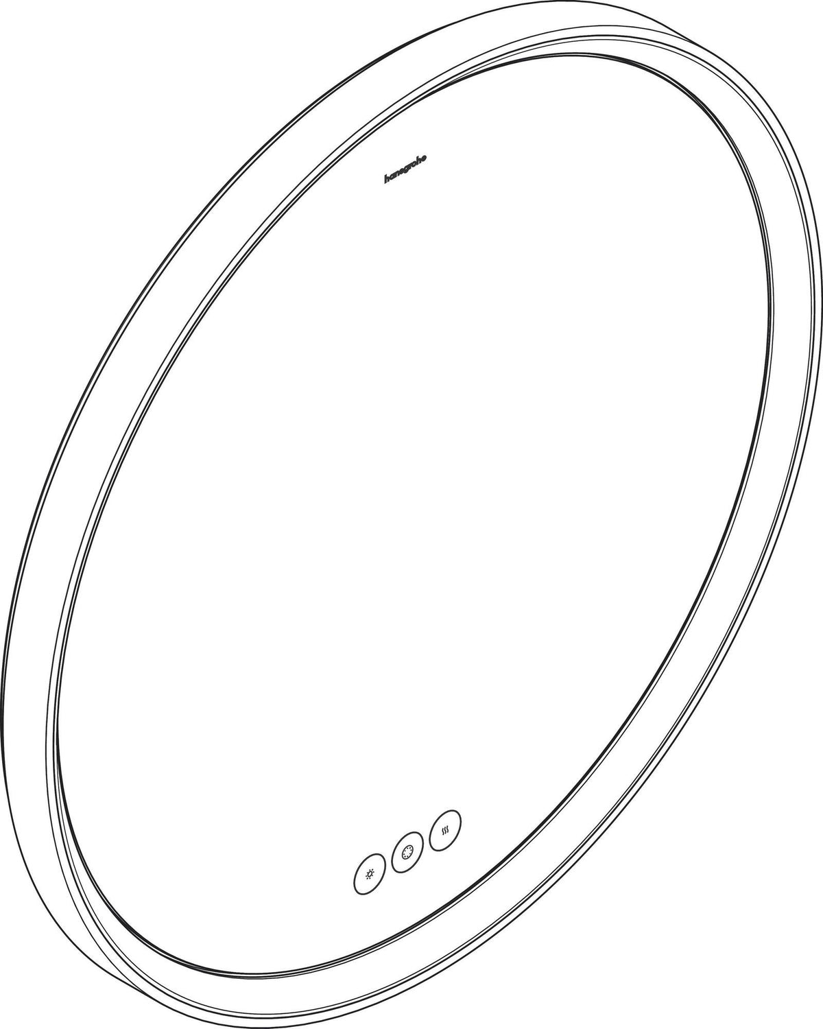 HANSGROHE Spiegel Xarita S 700 mm mit LED-Beleuchtung und kapazitivem Berührungssensor