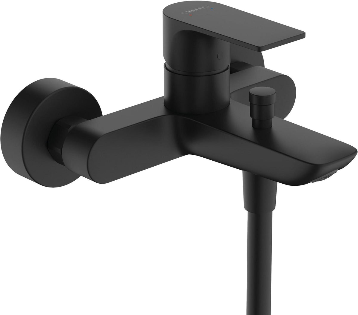 HANSGROHE Rebris E Einhebel-Wannenmischer Aufputz Chrom – Wandmontage, Temperaturbegrenzung