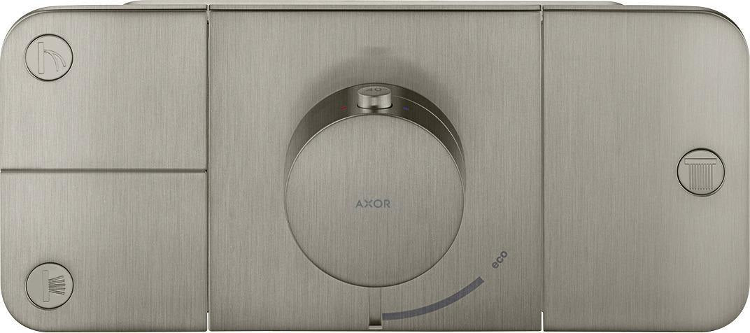 AXOR One Thermostatmodul für 3 Verbraucher – Chrom, Select-Tasten, Eco-Funktion