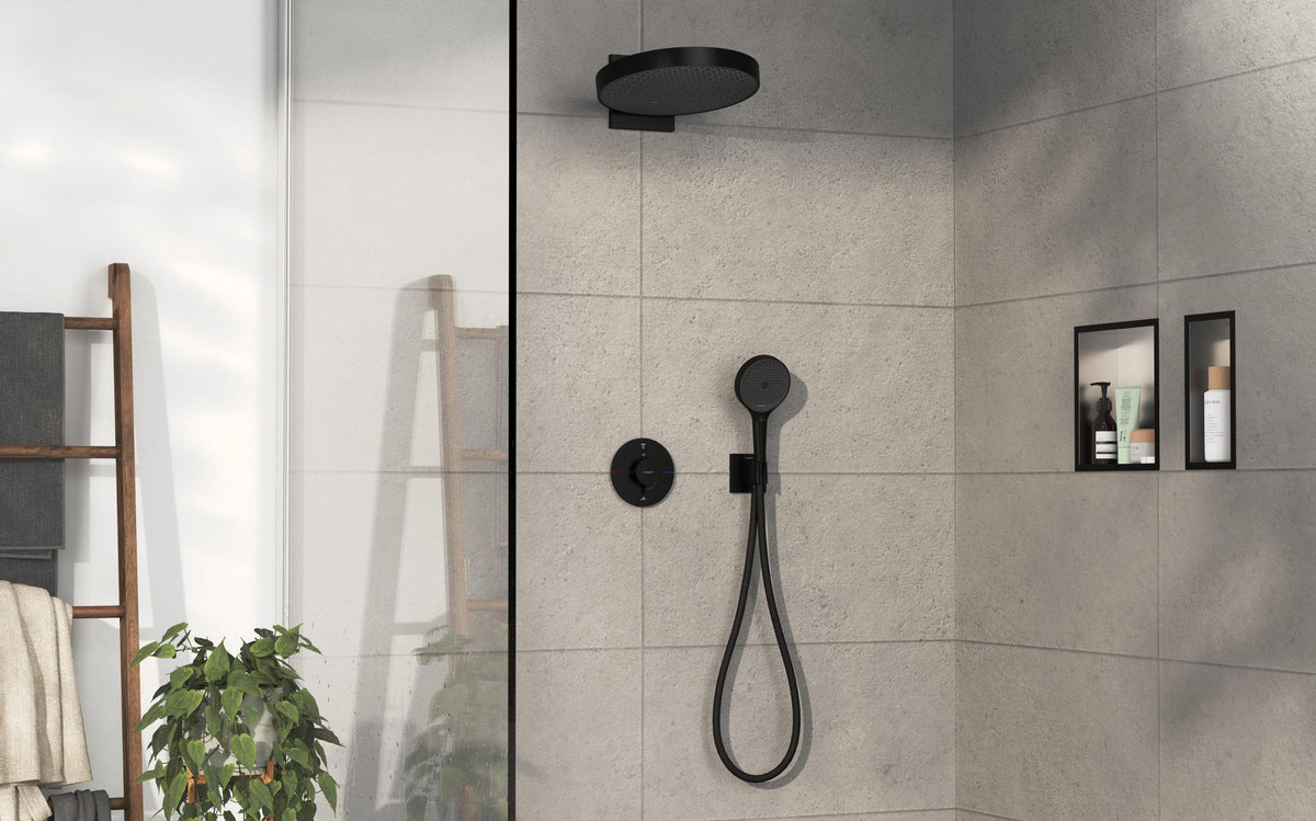 HANSGROHE ShowerSelect Comfort S Thermostat Fertigmontageset Unterputz Chrom für 2 Verbraucher