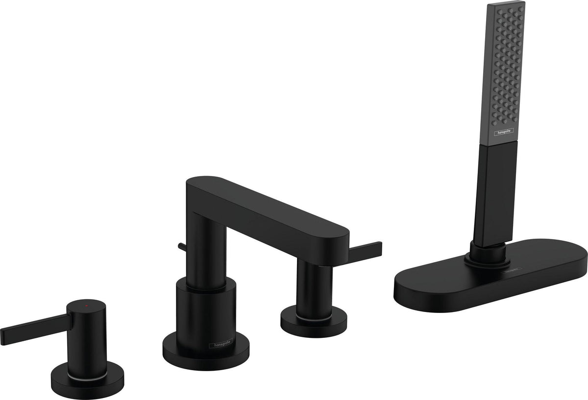 HANSGROHE Finoris Fertigmontageset 4-Loch-Wannenrandarmatur mit sBox in Chrom