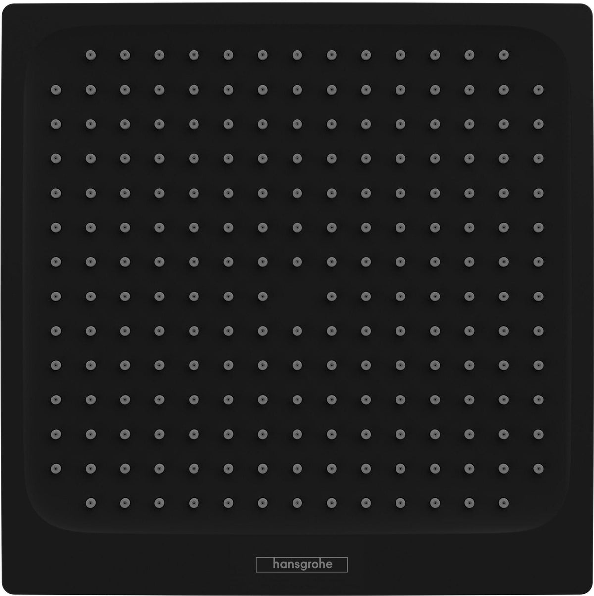 HANSGROHE Kopfbrause Crometta E 240 EcoSmart mattschwarz – 1 Strahlart, quadratisch