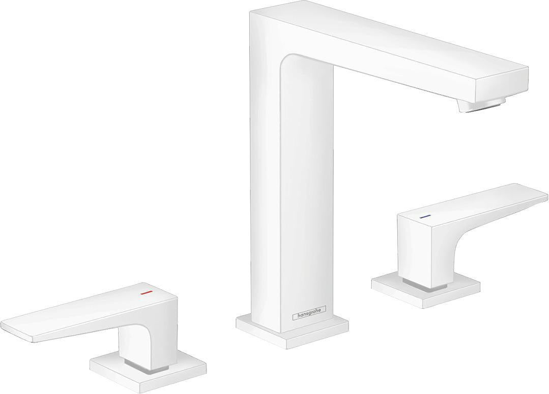 HANSGROHE Metropol 3-Loch-Waschtischarmatur mit Push-Open Ablaufgarnitur, Chrom, ComfortZone 160