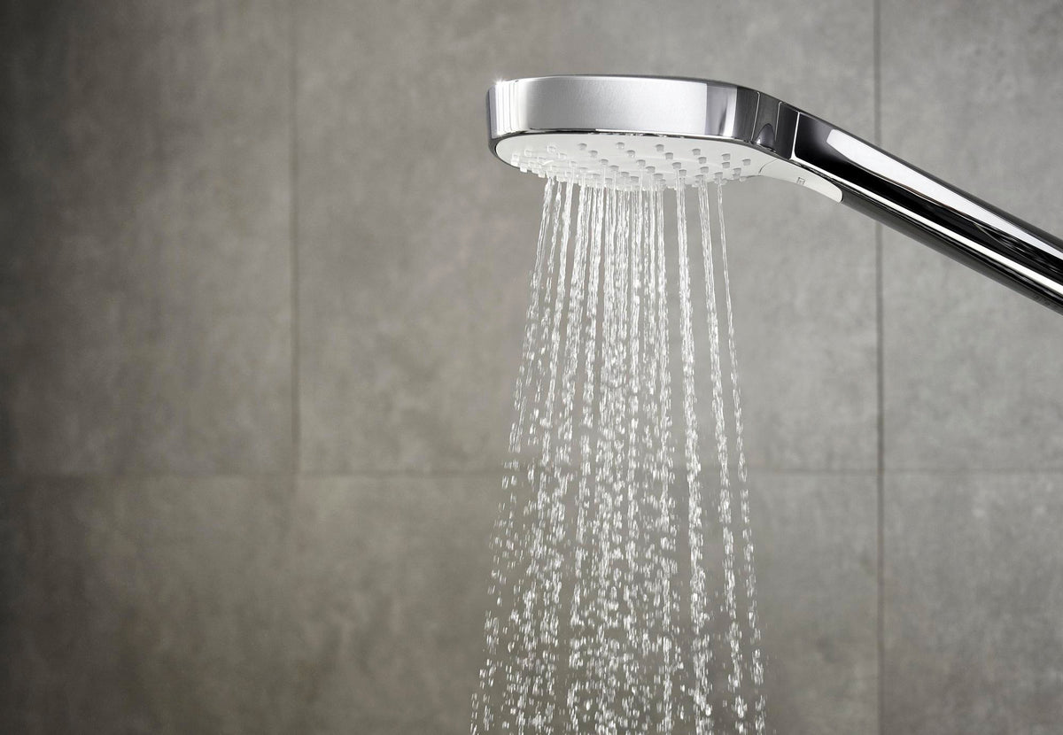 HANSGROHE Handbrause Croma Select E Vario 110 mm weiß/chrom – 3 Strahlarten mit Select-Taste
