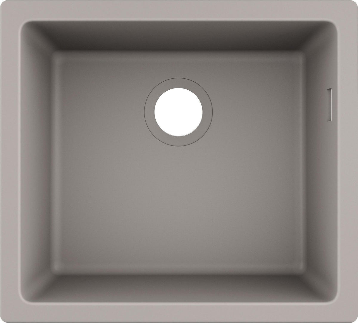 HANSGROHE Unterbauspüle S51 450 S510-U450 GS – SilicaTec, graphitschwarz, 1 Becken