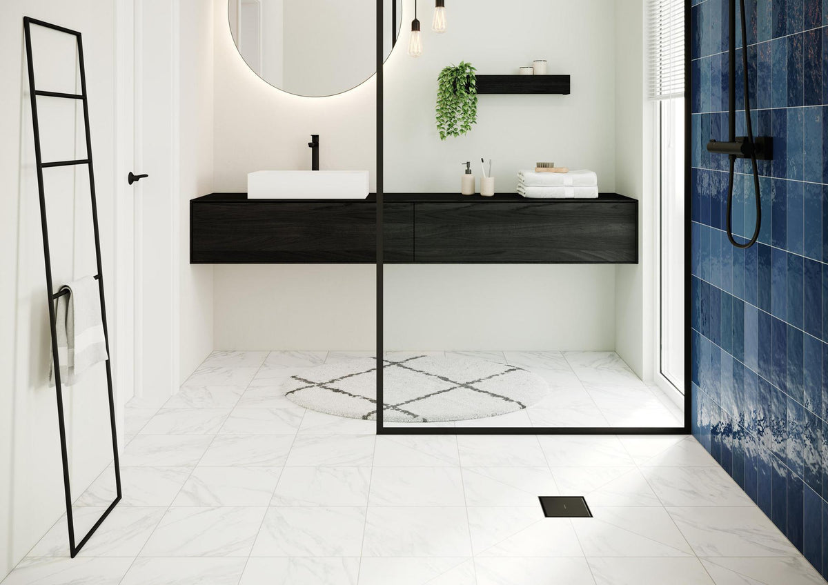 Hansgrohe RainDrain Point Punktablauf Komplettset 150x150mm mattschwarz
