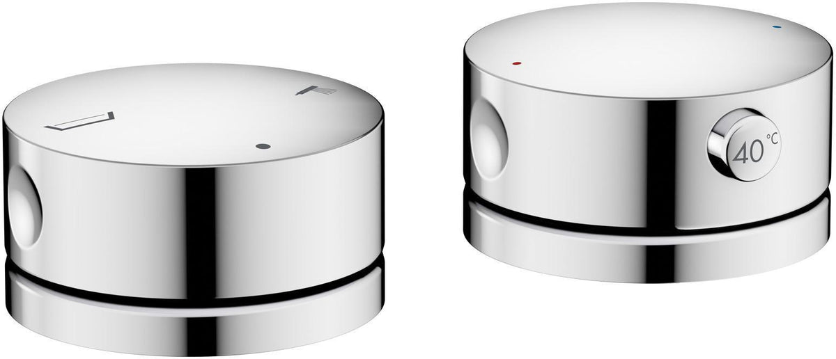 AXOR One 2-Loch Wannenrandarmatur mit Thermostat, chrom – Hansgrohe