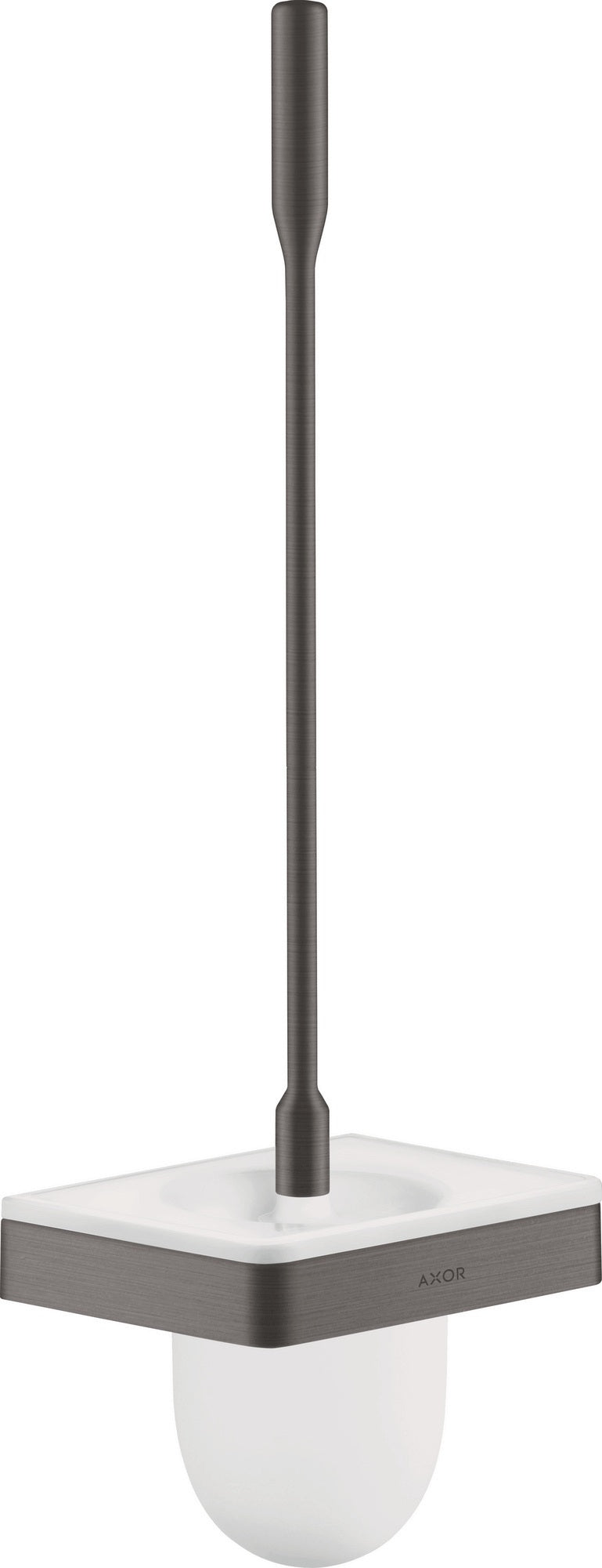AXOR Universal Softsquare WC-Bürstenhalter Wandmontage verchromt mit Glaseinsatz
