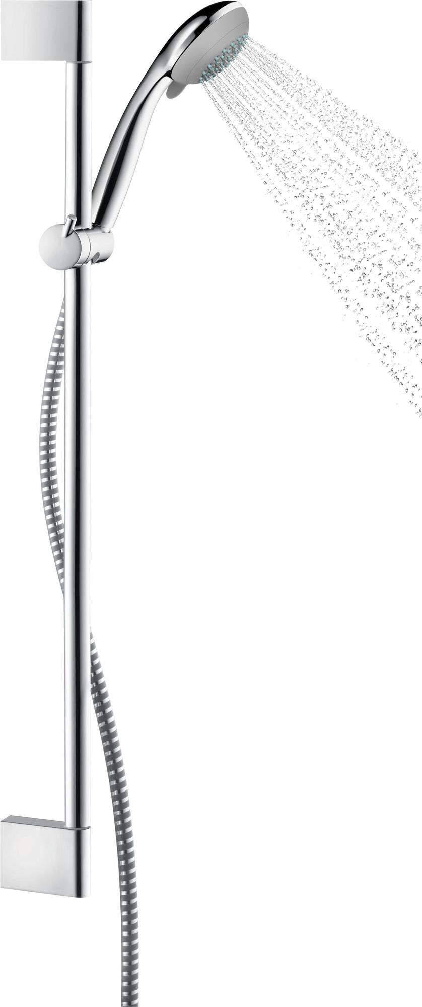 HANSGROHE Brauseset Crometta 85 VarioJet mit Unica Crometta Stange 900 mm Chrom