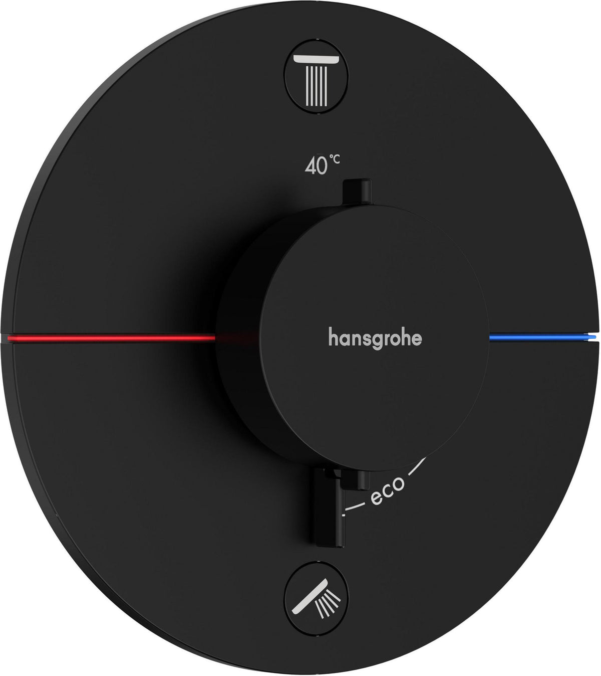 HANSGROHE ShowerSelect Comfort S Thermostat Fertigmontageset Unterputz Chrom für 2 Verbraucher